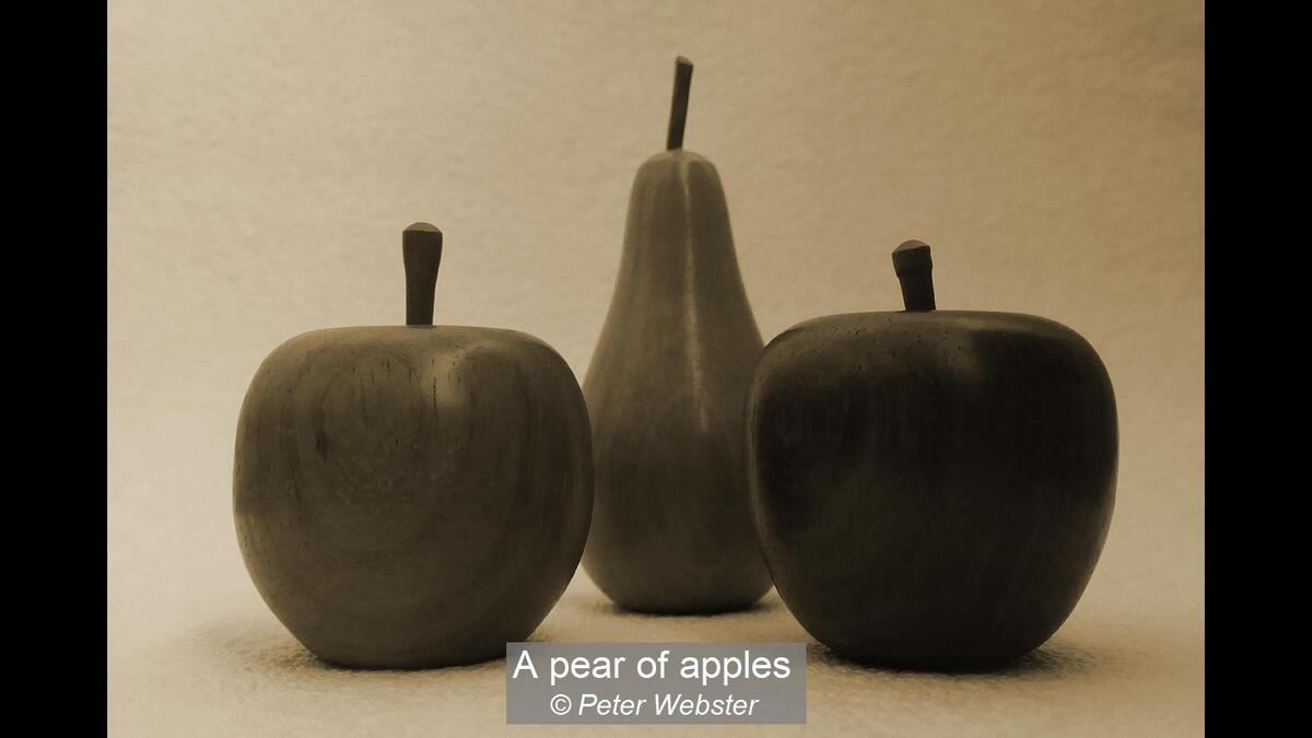 A pear of apples